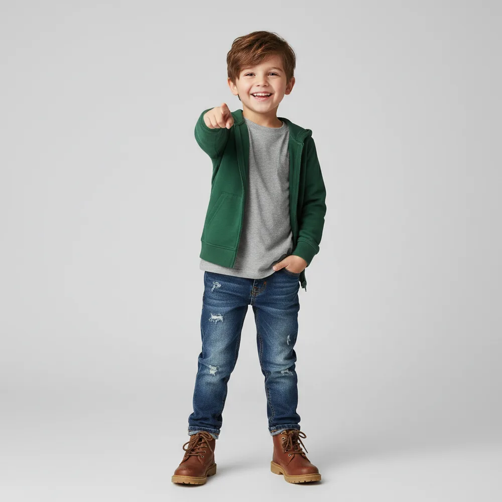 Rugged kids denim