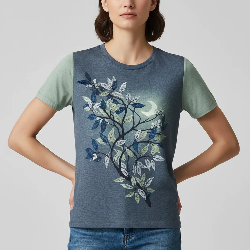 Moonlit foliage